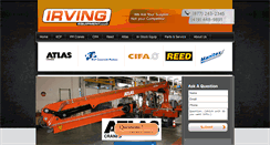 Desktop Screenshot of irvingequipment.net